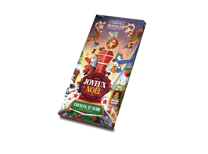 Tablette Chocolat Noir Noël 90G