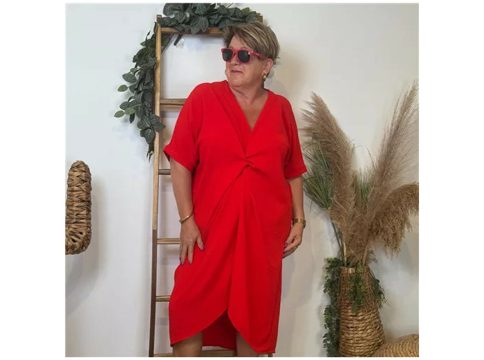 K183- Robe Loose (Gt) 🇮🇹 (rouge)
