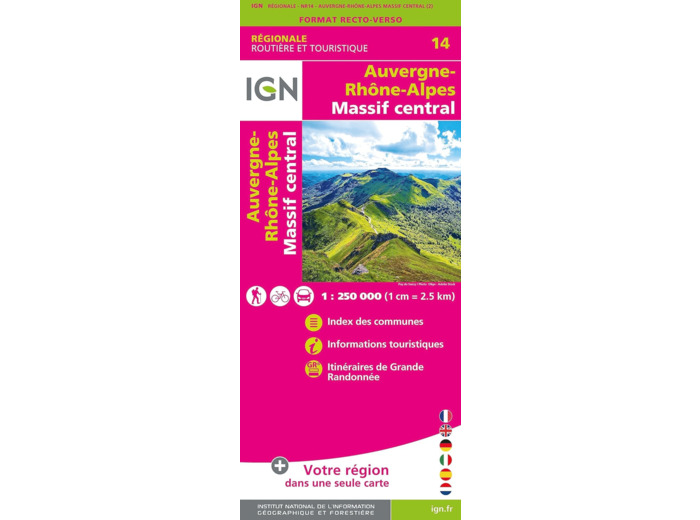 NR14 AUVERGNE RHONE-ALPES MASSIF CENTRAL