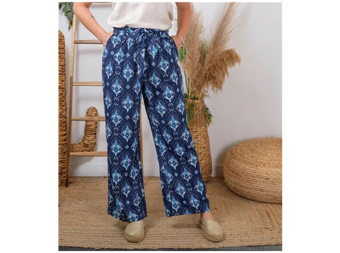 L789- pantalon “Z-one” Aquarelle (T36-T40) (marine)