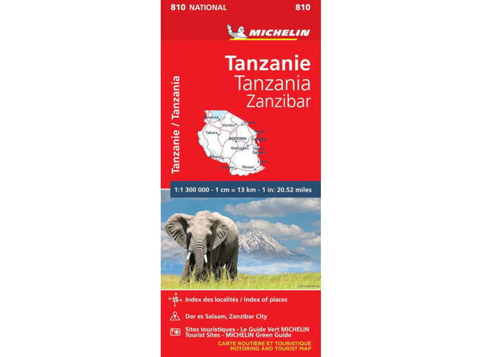 CARTE NATIONALE TANZANIE/TANZANIA-ZANZIBAR