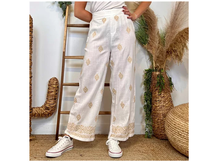 L784- Pantalon « Version Féminin » (T36-T40) (beige)