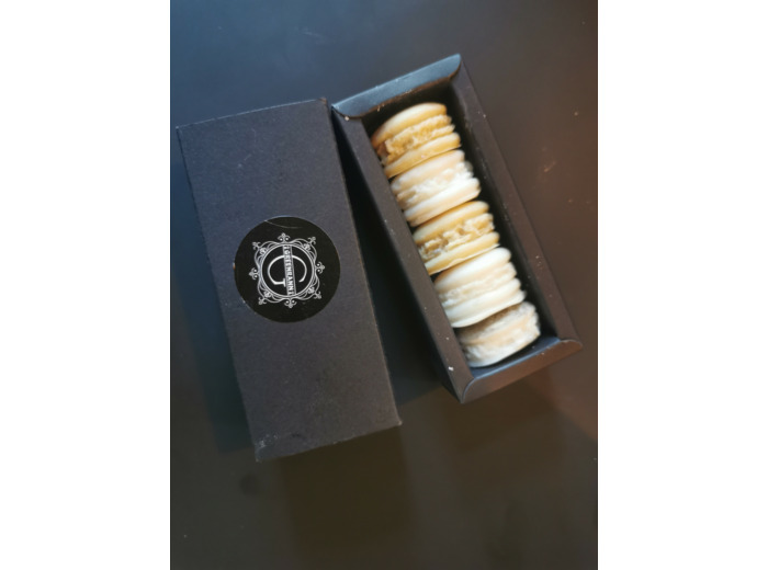 Coffret de macarons en cire parfumée