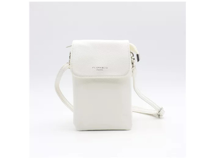 P427- Sac Téléphone Flora.and.Co (blanc)