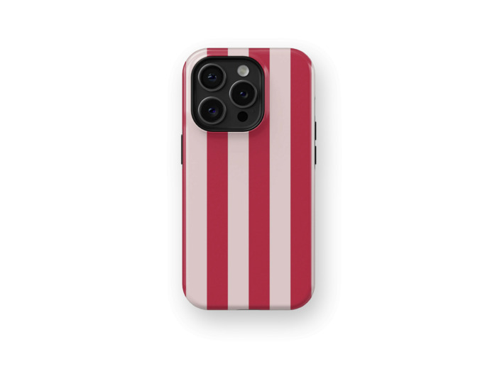 Sweet Red Stripes Case | Coque de téléphone 3D 2en1 Ultra-résistante