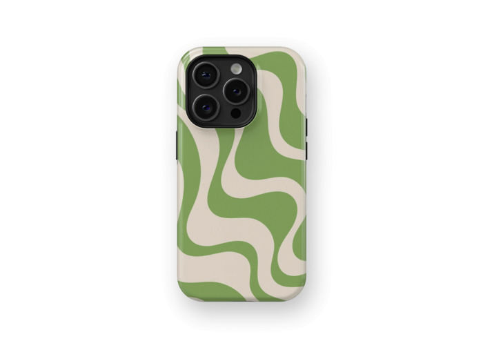 Serene Greens | Coque de téléphone 3D 2en1 Ultra-résistante