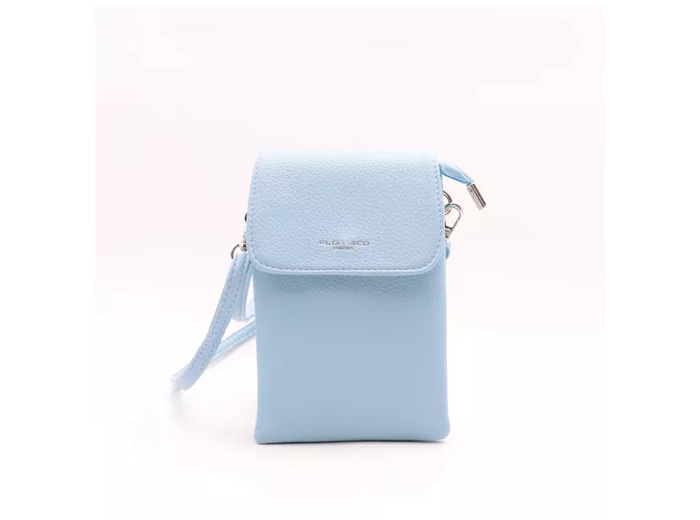 P427- Sac Téléphone Flora.and.Co (bleu ciel)