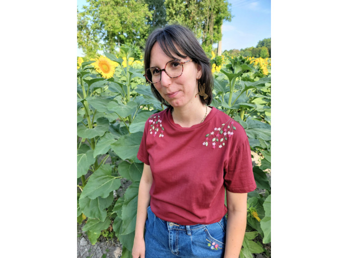 Cascade de Fleurs - Kit broderie épaules à broder