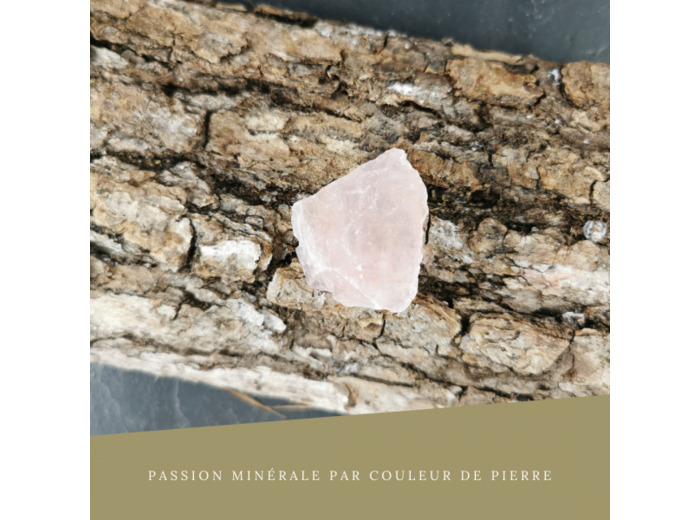 Quartz rose brut