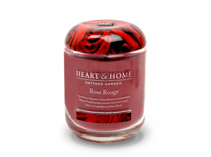 BOUGIE JARRE ROSE ROUGE