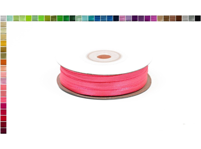 Ruban satin rose flash 156 largeur 3 mm