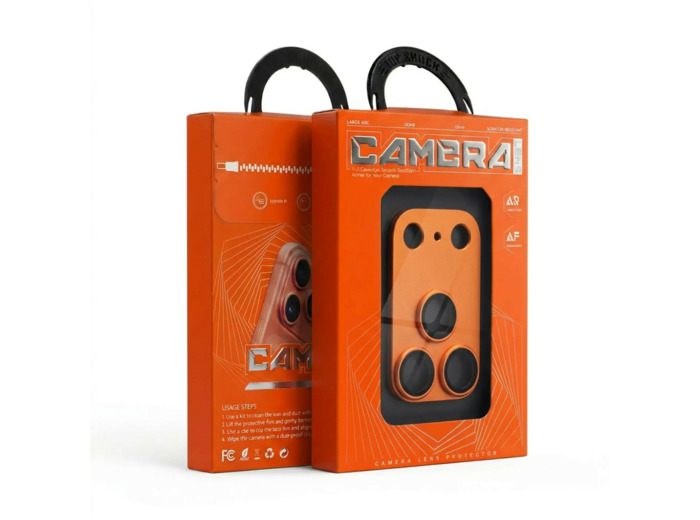 Protection caméra iPhone 17 Pro / 17 Pro Max AR+AF Full Metal - Verre trempé