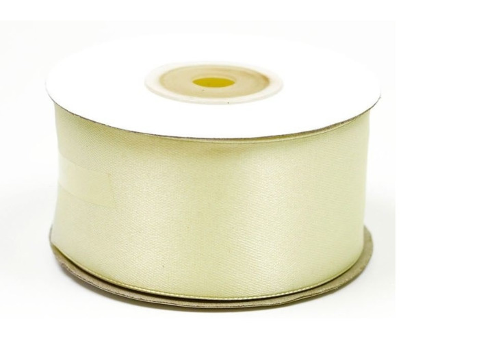 Ruban satin 38 mm de large bobine de 25 m creme 820