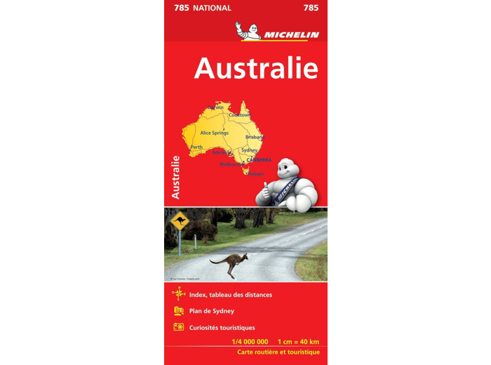 CARTE NATIONALE AUSTRALIE / AUSTRALIE