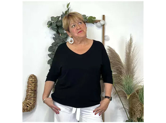 Z145.- Pull léger Emporium (Gt) (noir)