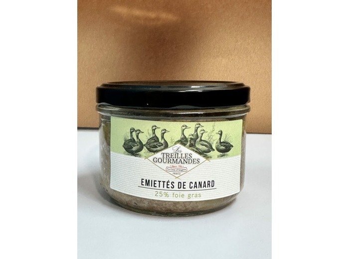 Emiettés de canard 25% foie gras (90gr ou 180gr)