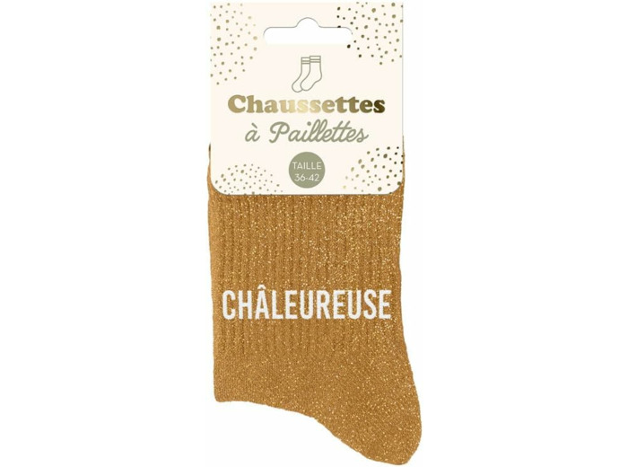 STC Chaussettes paillettes chaleureuse