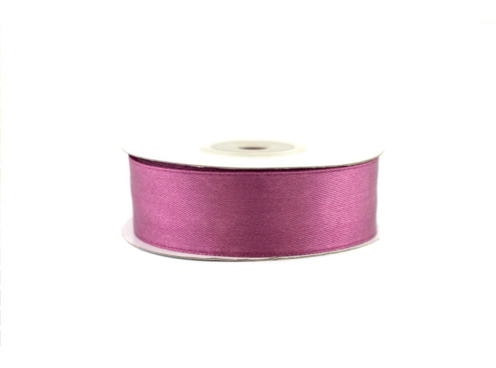 Ruban satin prune Largeur 25 mm
