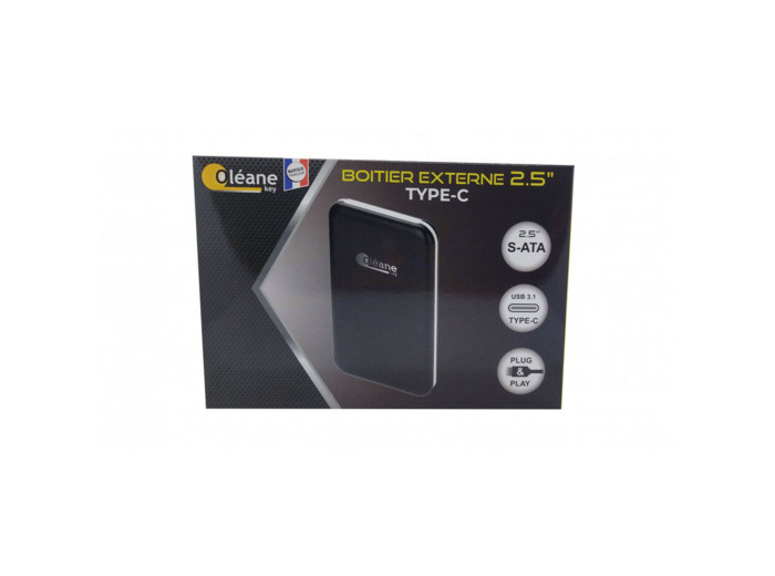 Boitier externe 2.5 type-C - noir