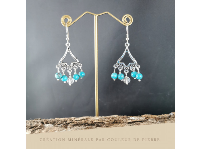 Turquoise / Cristal de roche