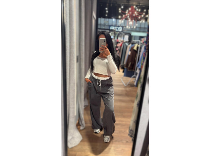 Pantalon Jogging à Doublure Lacet