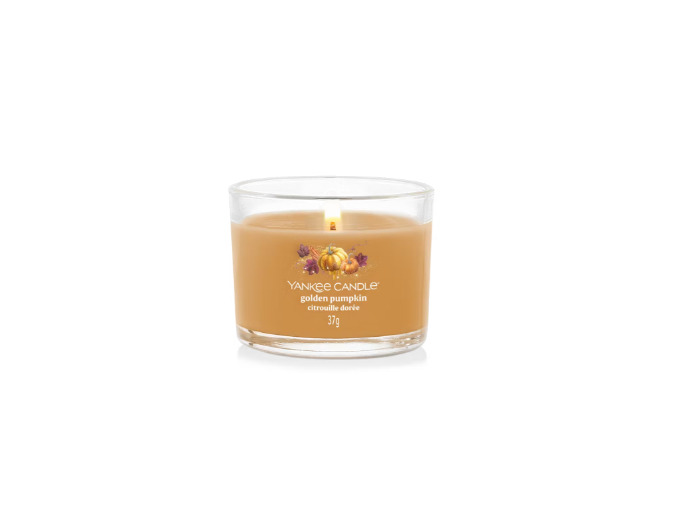 Bougie YankeeCandle Petite Votive Citrouille dorée