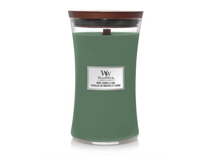 WoodWick Grande Jarre Feuilles de menthe et chêne
