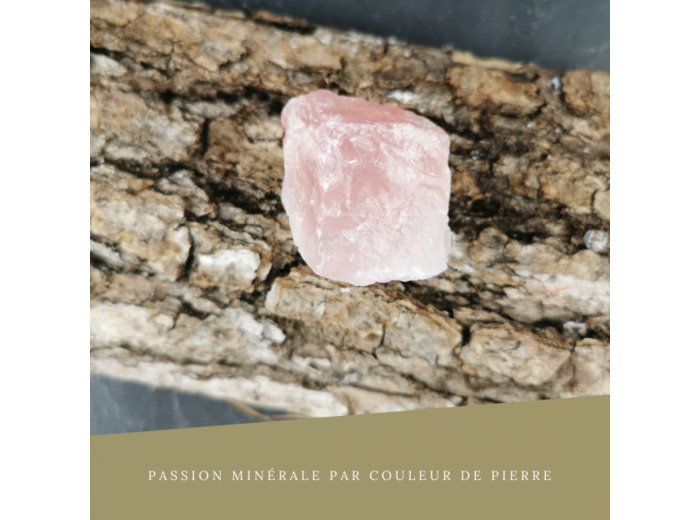 Quartz rose brut