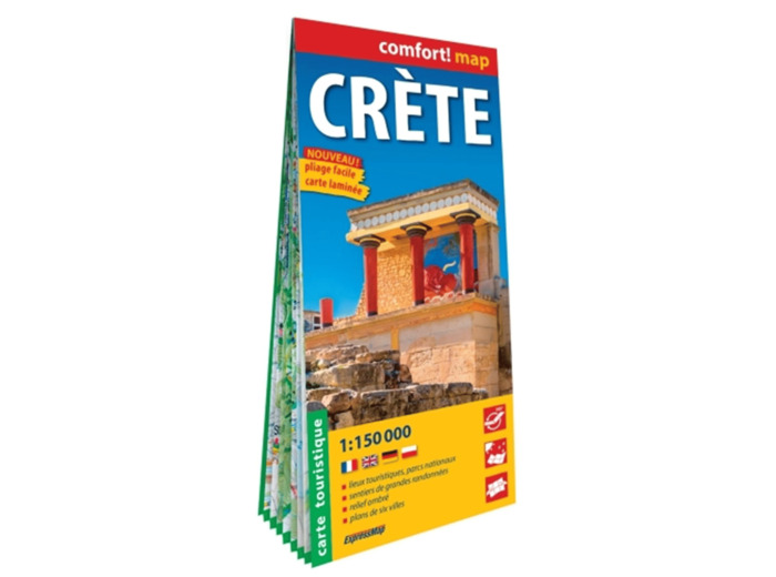 CRETE 1/150.000 (CARTE GRAND FORMAT LAMINEE)