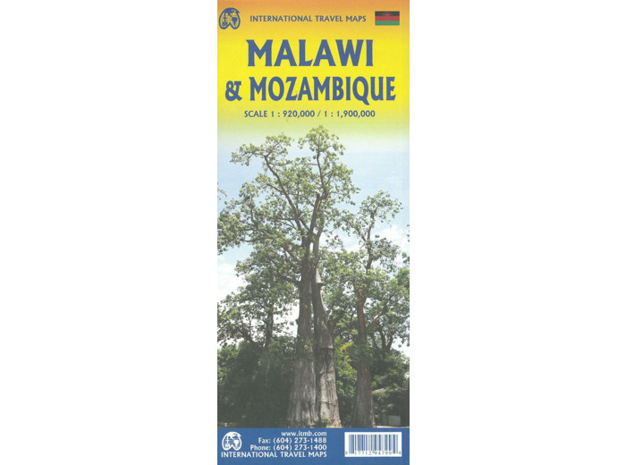 MOZAMBIQUE AND MALAWI 1:900 000