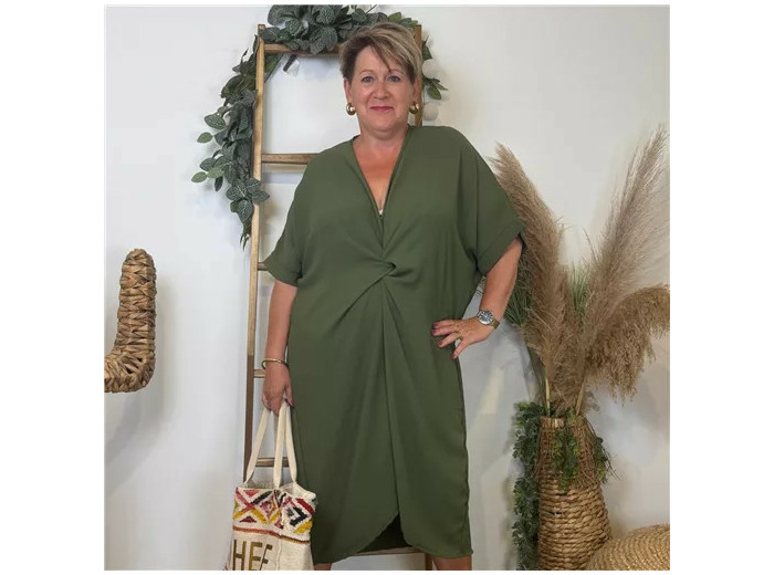 K183- Robe Loose (Gt) 🇮🇹 (kaki)