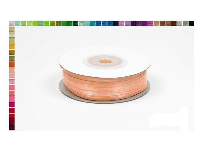 Ruban satin abricot 714 largeur 3 mm