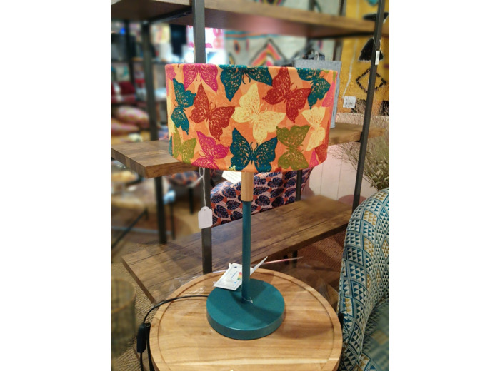 Lampe papillons colorés