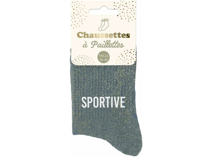 STC Chaussettes paillettes sportive