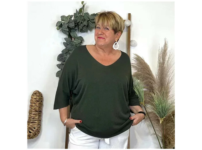 Z544.- Pull léger Emporium (Gt) (kaki)