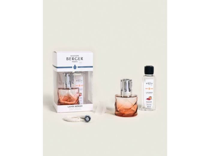 COFFRET LAMPE BERGER SPIRALE - ROSE AMBRÉ