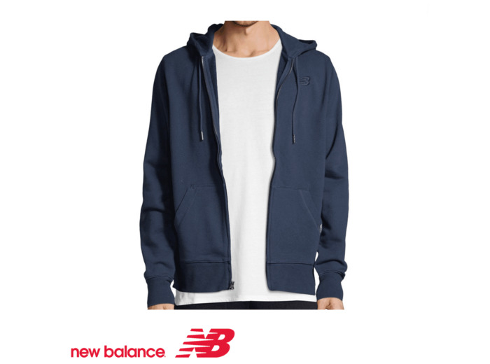 NEW BALANCE CLASSIC FULL ZIP HOODIE Blue