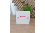 Carte "Merci" 11x11 cm