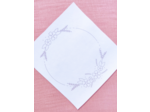 Broderie "Couronne de fleurs" + Tuto I Modèle Hydrosoluble