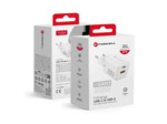 FORCELL F-ENERGY Mini chargeur blanc compacte GaN3 20W USB-C USB-A