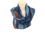 Foulard en soie -Vagues - peint main