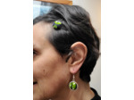 Boucles d'oreilles bouton "Murano"  mini