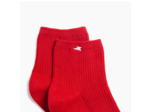 Chaussettes courtes rouges côtelées - Amy - Vanessa Wu