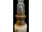 Lampe à pétrole faïence décorée LA145