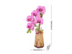 Orchidée Fuchsia en Bois