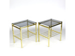 Paire de tables d'appoint années 70