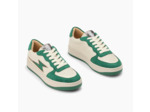 Baskets éclair beige et vert à lacets - Celestine - Vanessa Wu