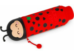 Legami - Kawaii Étui École 2 en 1 en Silicone Souple, Porte-stylos de Table, Fermeture à Glissière, Stylos Crayons Feutres LADYBUG