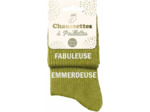 Chaussettes duo à paillettes fabuleuse emmerdeuse