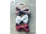 TRIO BARRETTES NOEUD FILLE "ALBA", PINCES CHEVEUX